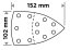Brusni papir s čičkom, željezo 102 x 152 mm, P40, 5 kom, s 11 rupa 58T300