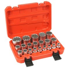 Steckschlüsselsatz 12-seitig 1/2" 8-36mm CrV 21 Stk.