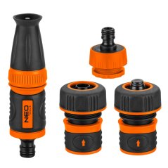 Súprava 3/4" s priamym postrekovačom, viazacími tyčami a pripojením k vodovodnej batérii 15-711