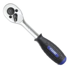 Ratschenschlüssel, gebogen, 1/4", 24 Zähne, CrV, TA230