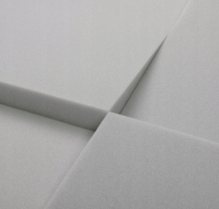 Akustična ploča 3D s kosim rubovima, 50x50 cm, debljina 5 cm, svijetlosiva