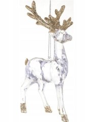 Božićna dekoracija soba u prozirnoj zlatnoj boji