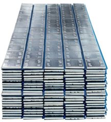 Samolepilne uteži Edgy Slim 60g trak (5g) 100kos Silver