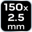 Kabelbinder EXTREME 2,5 × 150 mm, schwarz, 100 Stück. 01-622