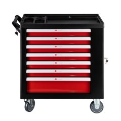 Cărucior de atelier cu scule, 250 piese - 7 sertare + dulap