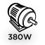 Orbitális csiszológép 380W, lapát 115x230 mm 59G329