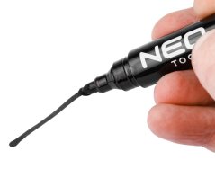 Marker pentru construcții, negru, permanent, rezistent la apă, pe bază de ulei, multiplu de 20. 13-858