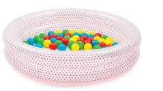 Gyerekmedence 91x91cm Rózsaszín pötty
