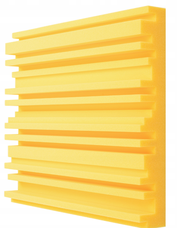 Akustický panel Equalizer 50x50cm, tloušťka 7cm, žlutý