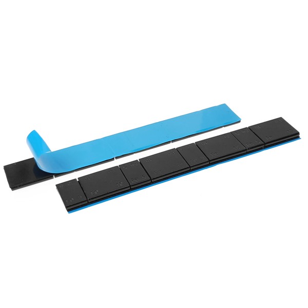 Samolepicí závaží Edgy Slim 60g pasek (5g/10g) 50ks Black