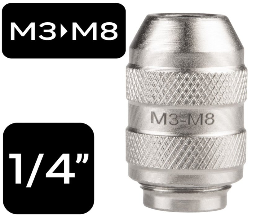 Adapter za slavine, 1/4" DR M3-M8 12-904