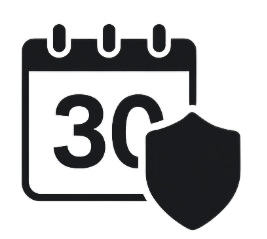 30 Tage Rückgabe ohne Fragen – zur Sicherheit bei der Bestellung (gilt nicht für Firmen)