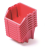Műanyag dobozok 144x118x84mm Red 8 darab
