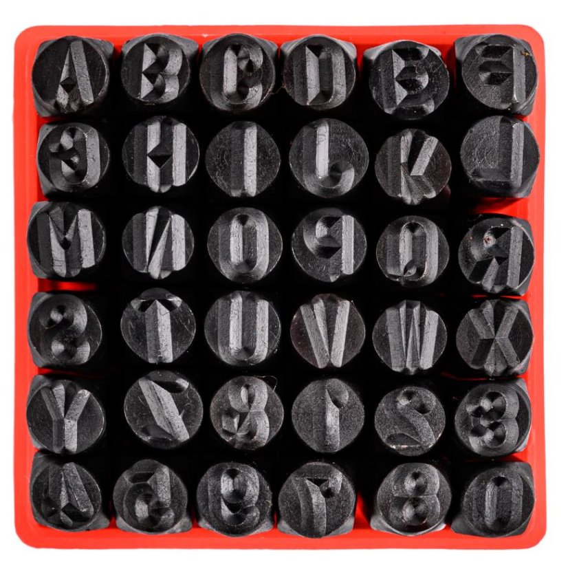 Betű és szám beütő készlet 6mm/36db M57486