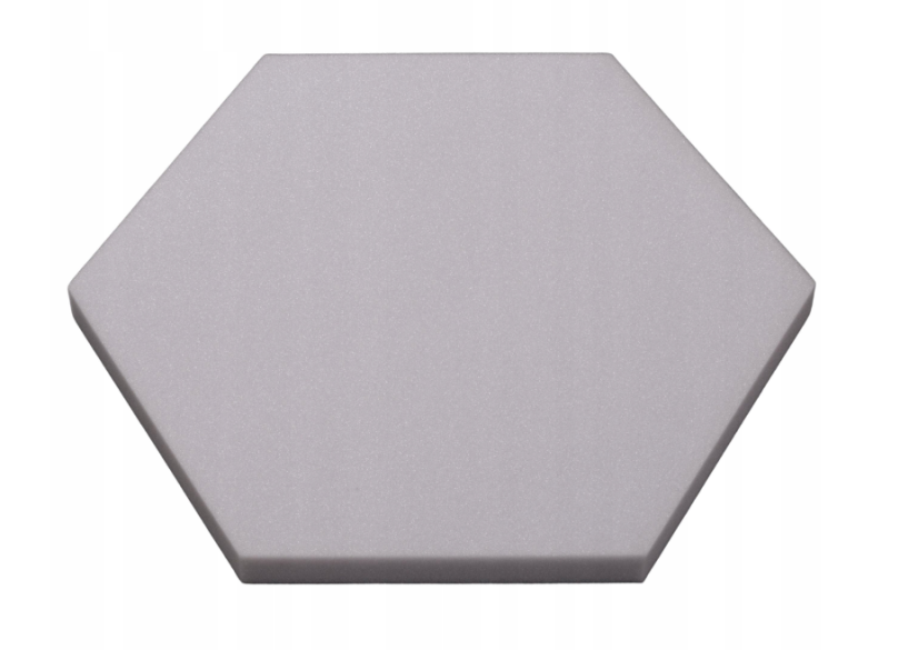Akustična ploča heksagon 50x50 cm, debljina 3 cm, svijetlosiva