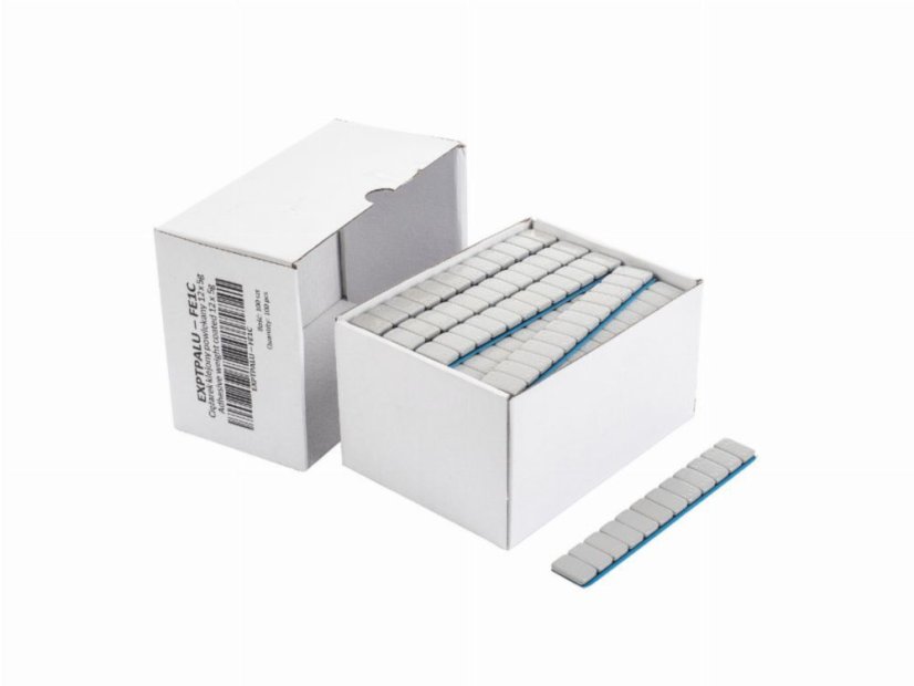 ALU SLIM - ECO 12 x 5g ljepljivi kotačić uteg - sivi