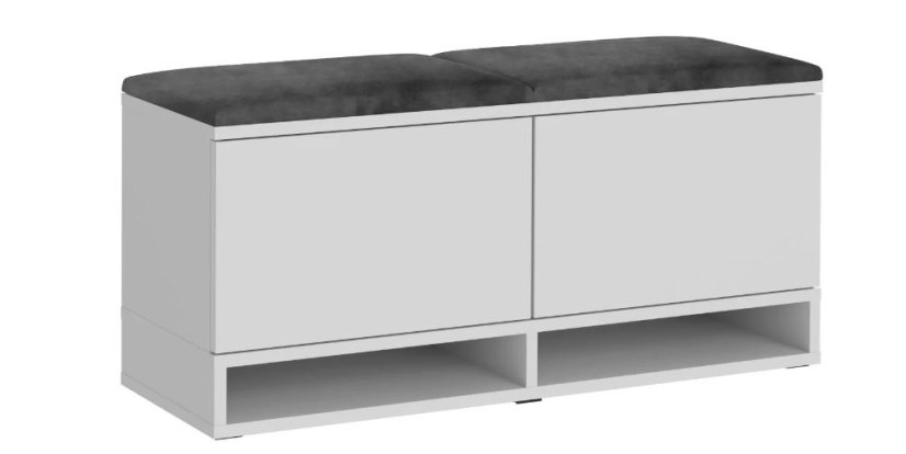 Wandaufhänger für den Flur Weiß/Grau