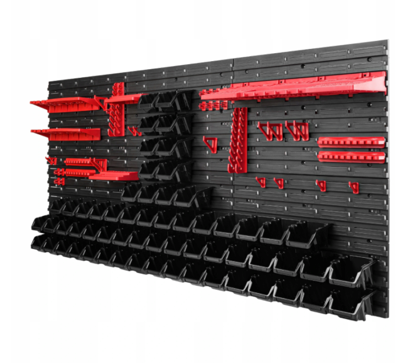 Werkzeugwand 172x78cm + 60 Boxen