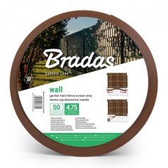 Zaunbeschattungsfolie 4,75cm x 50m Braun 1200g/m2