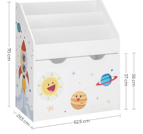 Regal za igrače 70x62,5x29,5cm Vesolje