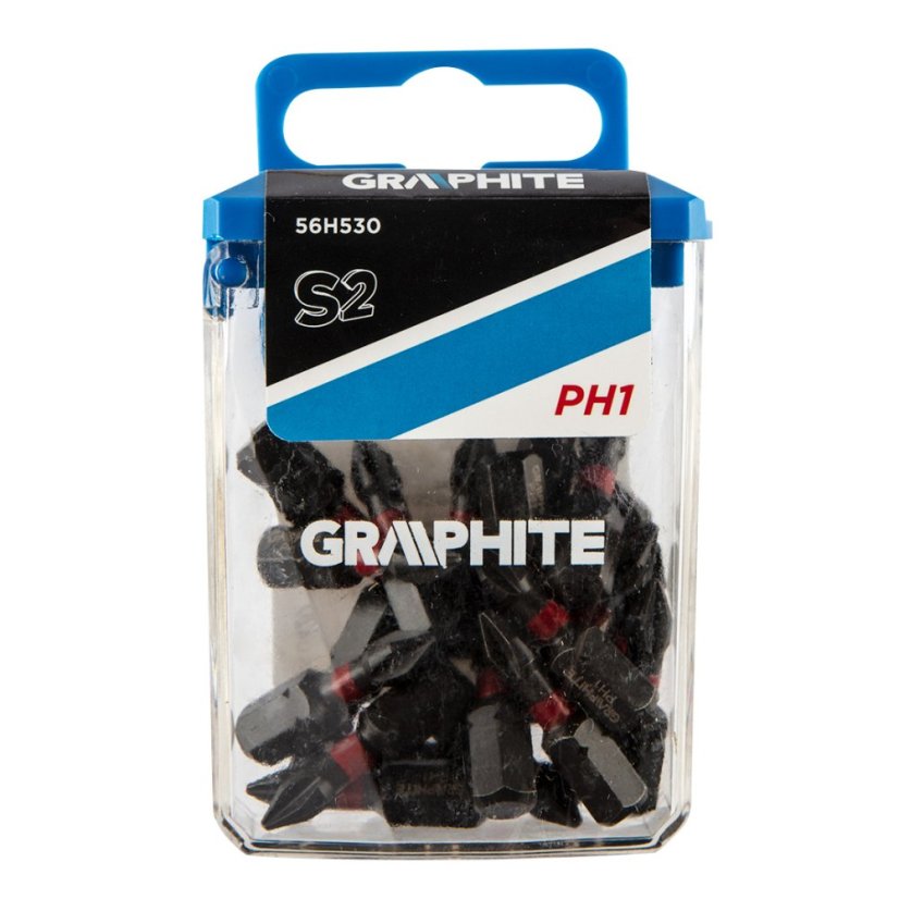 PH1 x 25 mm-es ütvecsavarozó bitek, 20 darab. 56H530