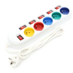 Hosszabbító kábel 5M 5 aljzat – kiegészítő kapcsolók KD4002