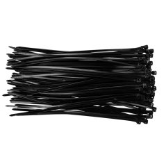 Spannbänder 3,6 x 200 mm, schwarz 100 Stück 44E976