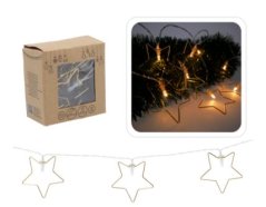 Svetielka na baterky 10LED 1,65m teplá biela Stars