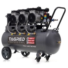 Ölfreier Kompressor TA3389 10 BAR 100L 6-Kolben, leistungsstark, leise TA3389