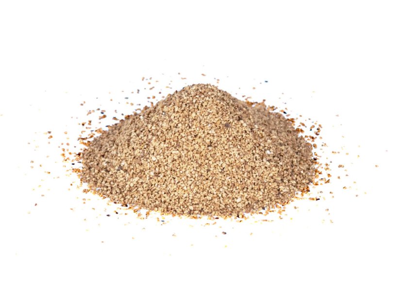 Walnussschalen zum Sandstrahlen, 0,5–1 mm, 25 kg