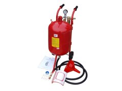 Мобилна сифонна пясъкоструйка 38L + ръкавици за пясъкоструене + 2 чувала абразив