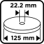Disc de șlefuit 125 x 14 x 22,2 mm 58T450