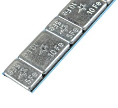Öntapadós centírozó súly SILVER 60g szalag (5g/10g) 100db