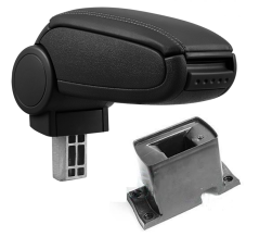 Könyökfekvés VW PASSAT B5 - műanyag adapter, fekete, öko-bőr