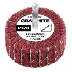 Laminált lemez 60 x 25 x 6 mm, P120 58T409