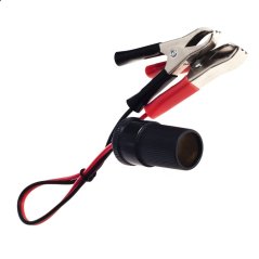 Akkumulátor adapter – autós szivargyújtó aljzat krokoszkapcsokkal, 12 V-os adapter TA566