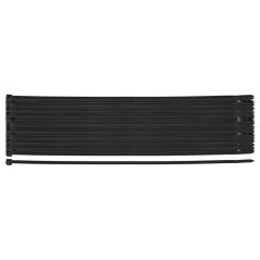 Sťahovacie pásky 4,8x450 mm, čierne, 50ks 01-637