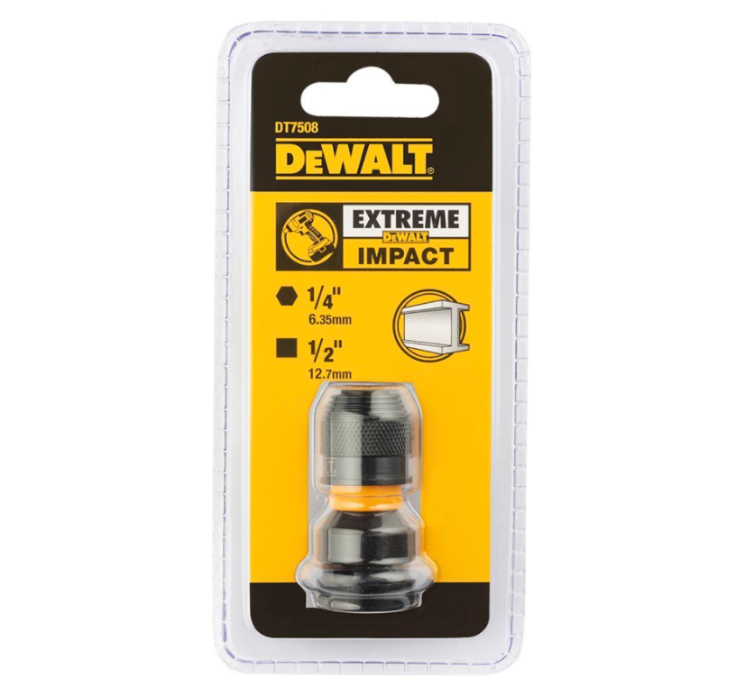 Adapter ütvecsavarozóhoz 1/2"-ről 1/4"-re DEWALT