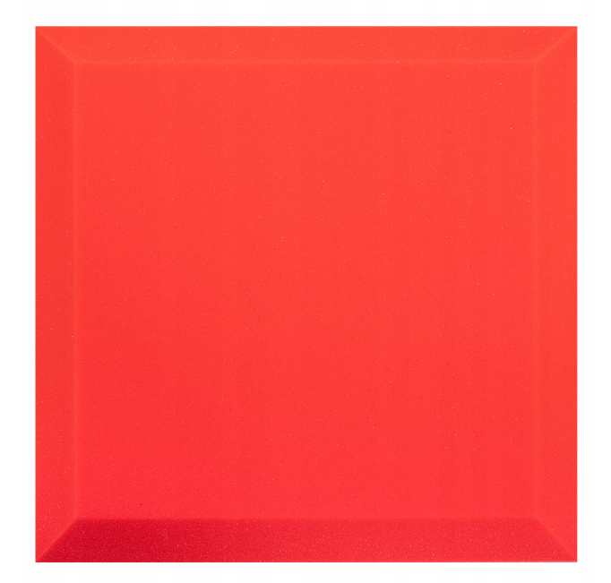 Akustický panel trapéz 50x50cm, tloušťka 5cm, červený