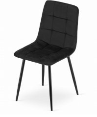 Bársony étkezőszék Black Luxury