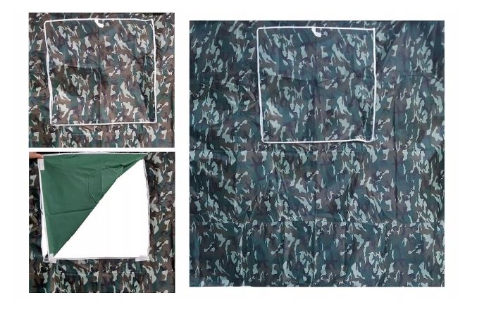 Zeltwand - 2 m Armee mit Fenster SQ/ HQ/ EXQ