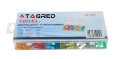Siguranțe de siguranță pentru mașini, set de 120 bucăți, 5-30 A TA1405