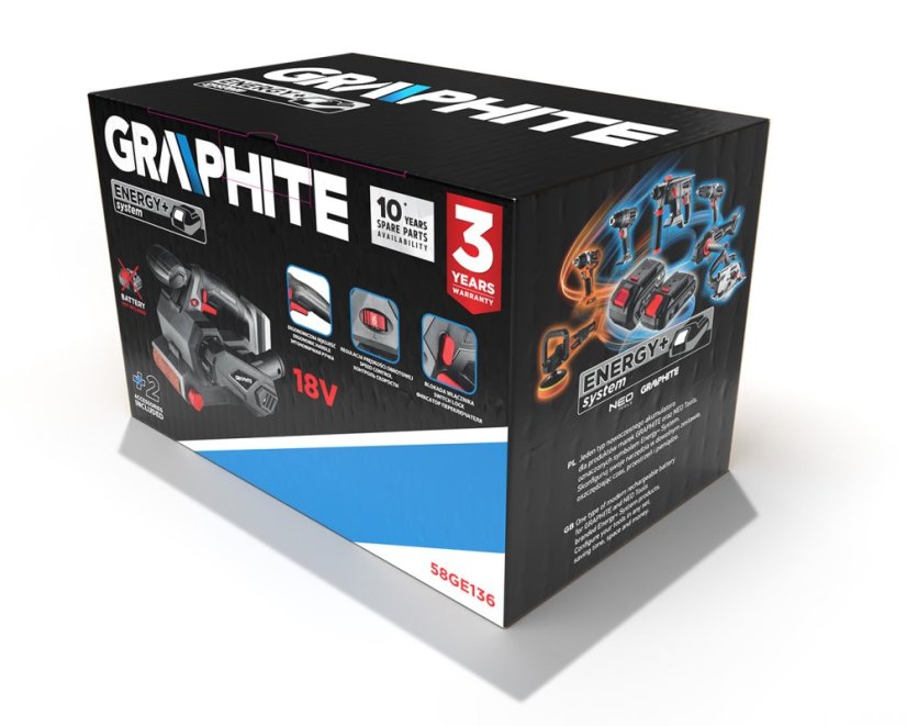 Akku-Bandschleifer 18V E+ 120-350/min 58GE136