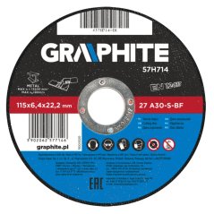Brusni disk za metal, 115 x 6,4 22,2 mm, 27 A30-S-BF 57H714