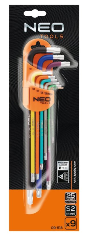 Chei Torx T10-T50, set 9 piese 09-518