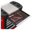 Profesionálny dielenský vozík/ skrinka s náradím 420ks - 7 šuflíkov Black/Red