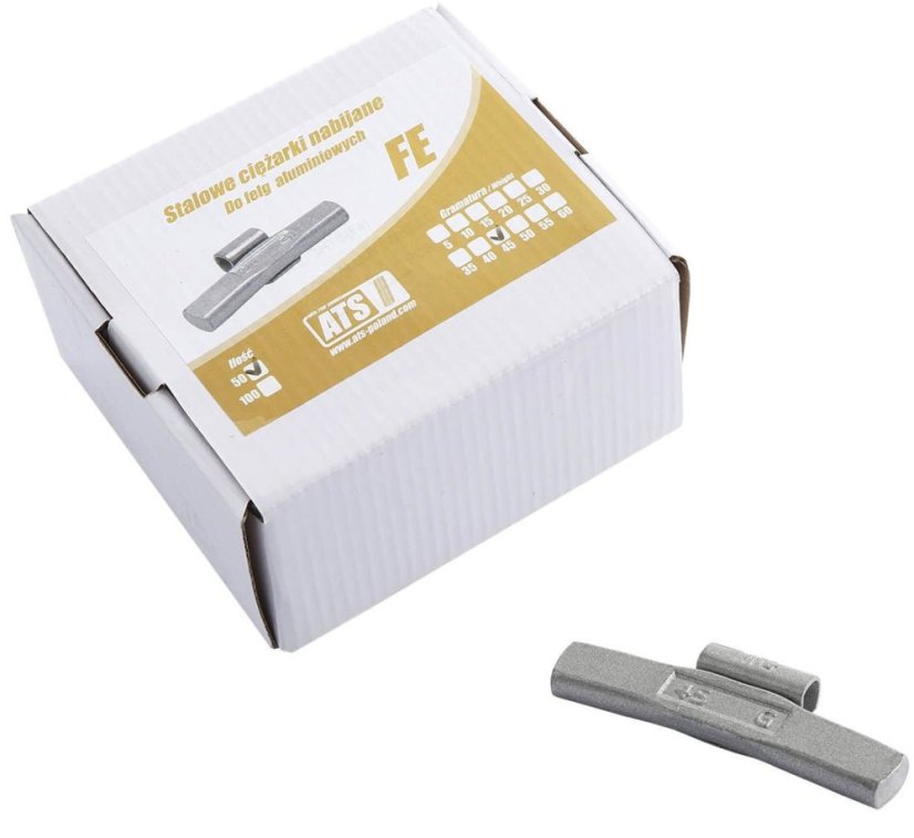 Gewichte aus Gewindestahl - FE ALU - 45G/ 50 Stück