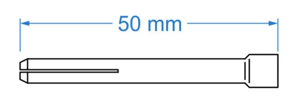 TIG szorító patron réz, átmérő 3,2mm T-17/18/26
