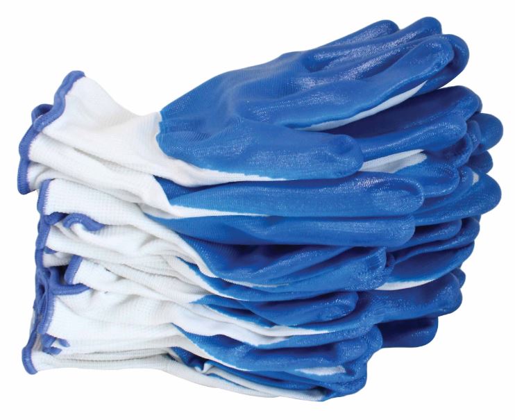 Nitril bevonatú vedőkesztyű 10-es méret S-GLOV10