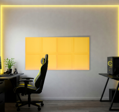 Акустичен панел трапец 50x50cm, дебелина 5cm, жълт